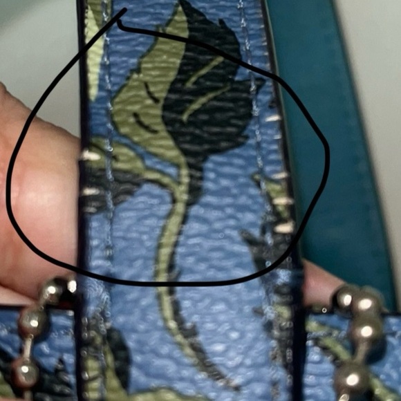 COACH Floral Print Coach Highline Tote Slate/Silver One Size - Picture 6 of 16